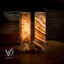 Sahara Onyx Lamp (Cylinder Table Lamp Pair #43) - Desk Lamp