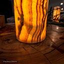 Sahara Onyx Cylinder Table Lamp #4 - Desk Lamp