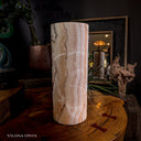 Sahara Onyx Cylinder Table Lamp #4 - Desk Lamp