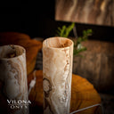 Sahara Onyx Cylinder Table Lamp Pair #1 Desk Lamp