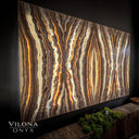 Exotic Sahara Onyx Wall Panels #4 (Quad) - Floor Lamp