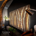 Exotic Sahara Onyx Wall Panels #4 (Quad) - Floor Lamp