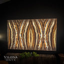 Exotic Sahara Onyx Wall Panels #4 (Quad) - Floor Lamp