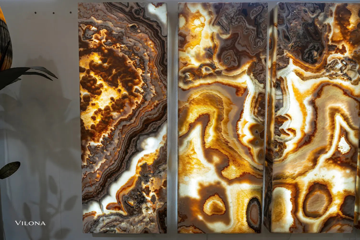 Sahara Onyx Wall Panels (Set Of 4) Exotic - Floor Lamp