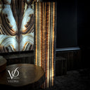 Tangerine Crystal (Onyx Floor Lamp #1) - Floor Lamp