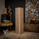 Tangerine Crystal Onyx Floor Lamp (Medium) - Floor Lamp