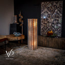 Tangerine Crystal Onyx Floor Lamp (Medium) - Floor Lamp