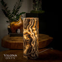 Tangerine Sierra Onyx Crystal Table Lamp #27 - Desk Lamp