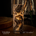 Tangerine Sierra Onyx Crystal Table Lamp #27 - Desk Lamp