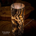 Tangerine Sierra Onyx Crystal Table Lamp #27 - Desk Lamp