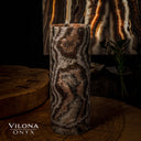 Tangerine Sierra Onyx Crystal Table Lamp #27 - Desk Lamp