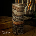 Tangerine Sierra Onyx Crystal Table Lamp #28 - Desk Lamp