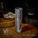 Tangerine Crystal (Onyx Table Lamp #30) - Desk Lamp