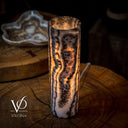 Tangerine Crystal (Onyx Table Lamp #30) - Desk Lamp