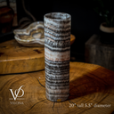 Tangerine Crystal (Onyx Table Lamp #31) - Desk Lamp