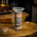 Tangerine Crystal (Onyx Table Lamp #35) - Desk Lamp