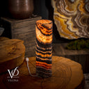 Tangerine Crystal (Onyx Table Lamp #37) - Desk Lamp