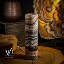 Tangerine Crystal (Onyx Table Lamp #37) - Desk Lamp