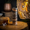 Tangerine Crystal (Onyx Table Lamp #38) - Desk Lamp