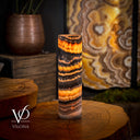 Tangerine Crystal (Onyx Table Lamp #38) - Desk Lamp