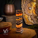 Tangerine Crystal (Onyx Table Lamp #39) - Desk Lamp