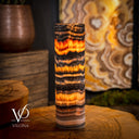 Tangerine Crystal (Onyx Table Lamp #39) - Desk Lamp