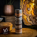 Tangerine Crystal (Onyx Table Lamp #39) - Desk Lamp