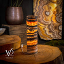 Tangerine Crystal (Onyx Table Lamp #40) - Desk Lamp