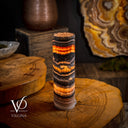 Tangerine Crystal (Onyx Table Lamp #40) - Desk Lamp