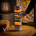 Tangerine Crystal (Onyx Table Lamp #40) - Desk Lamp