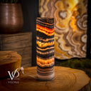 Tangerine Crystal (Onyx Table Lamp #41) - Desk Lamp