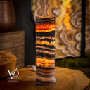 Tangerine Crystal (Onyx Table Lamp #41) - Desk Lamp