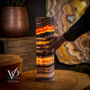 Tangerine Crystal (Onyx Table Lamp #41) - Desk Lamp