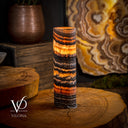 Tangerine Crystal (Onyx Table Lamp #42) - Desk Lamp
