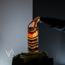 Tangerine Crystal (Onyx Table Lamp #44) - Desk Lamp