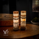 Tangerine Crystal (Onyx Table Lamp Pair #43) - Desk Lamp