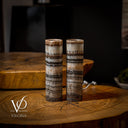 Tangerine Crystal (Onyx Table Lamp Pair #43) - Desk Lamp