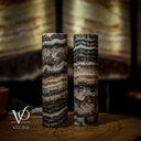 Tangerine Crystal (Onyx Table Lamp Pair #44) - Desk Lamp