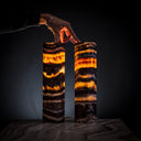 Tangerine Crystal (Onyx Table Lamp Pair #45) - Desk Lamp