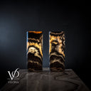 Tangerine Crystal (Onyx Table Lamp Pair #48) - Desk Lamp