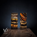 Tangerine Crystal (Onyx Table Lamp Pair #49) - Desk Lamp