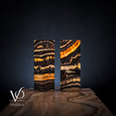 Tangerine Crystal (Onyx Table Lamp Pair #49) - Desk Lamp