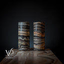 Tangerine Crystal (Onyx Table Lamp Pair #50) - Desk Lamp