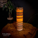 Tangerine Sierra Onyx Crystal Table Lamp #18 - Desk Lamp