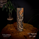 Tangerine Sierra Onyx Crystal Table Lamp #19 - Desk Lamp