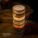 Tangerine Sierra Onyx Crystal Table Lamp #28 - Desk Lamp