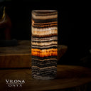 Tangerine Sierra Onyx Crystal Table Lamp #28 - Desk Lamp