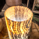 Tangerine Sierra Onyx Crystal Table Lamp #3 - Desk Lamp
