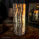 Tangerine Sierra Onyx Crystal Table Lamp #3 - Desk Lamp