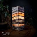Tangerine Sierra Square Onyx Table Lamp #5 - Desk Lamp